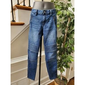 A New Approach Womens Blue Denim Polyester & Cotton High Rise‎ Skinny Jeans 10